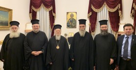 Στον Οικουμενικό Πατριάρχη αντιπροσωπεία της Ιεράς Επαρχιακής Συνόδου Κρήτης