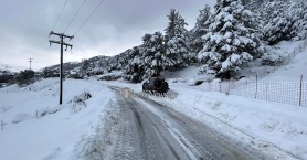 Κρήτη - Χιόνια: Οι δρόμοι που είναι κλειστοί ή είναι αναγκαίες οι αντιολισθητικές αλυσίδες