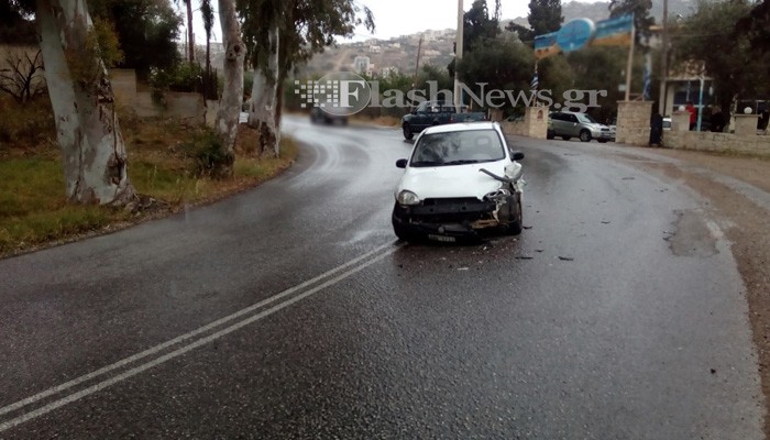 Τροχαίο ατύχημα στον δρόμο του Βλητέ στα Χανιά