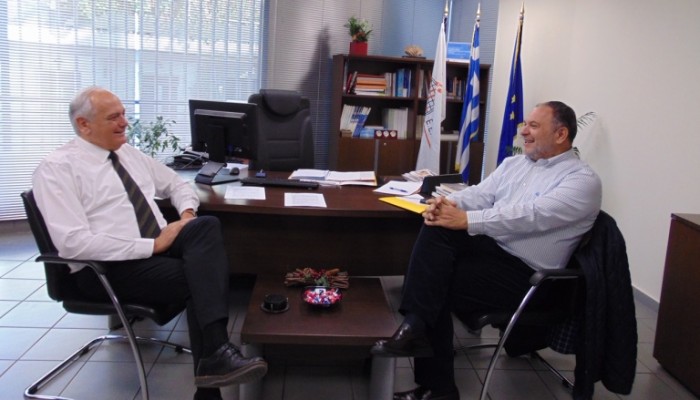Συνάντηση Προέδρου της ΠΕΔ Κρήτης Γιάννη Κουράκη με τον Διευθύνοντα Σύμβουλο της ΕΕΤΑΑ