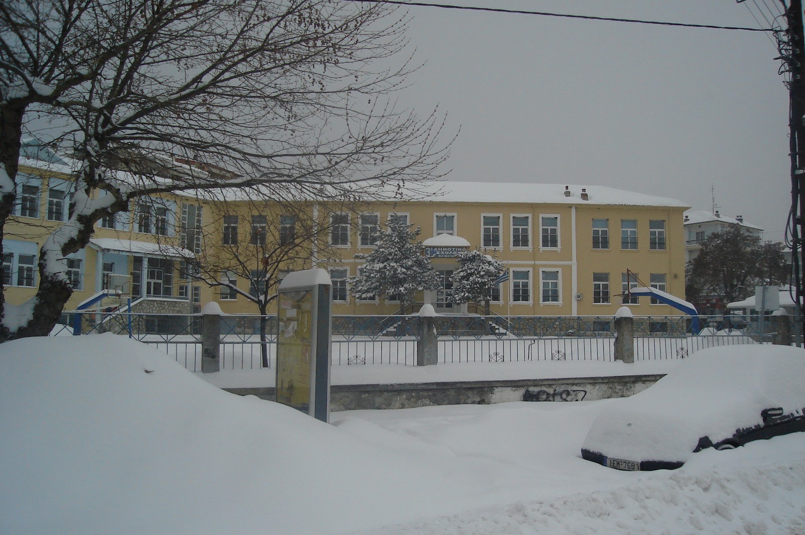 Παγετός και κλειστά σχολεία στο Δήμο Μινώα Πεδιάδας