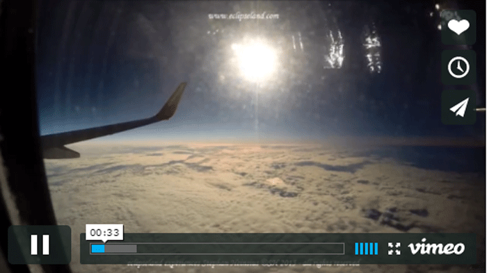 Η έκλειψη ηλίου του 2015 από τα 35.000 πόδια! (βίντεο)