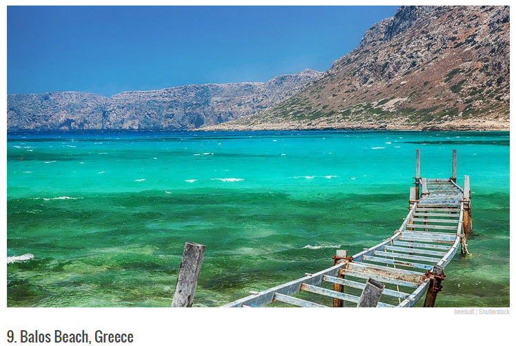 Δύο παραλίες της Κρήτης μεταξύ των ομορφότερων του κόσμου (φωτο)
