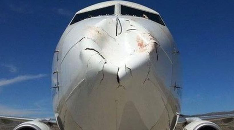 Δείτε την απίστευτη ζημιά που έκανε σε Boeing η σύγκρουση με πτηνό