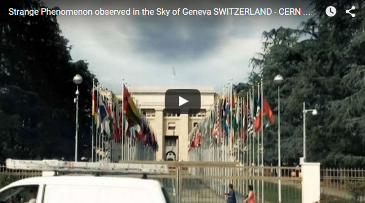 Το βίντεο που σαρώνει πάνω από το κτίριο του ΟΗΕ