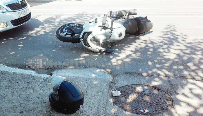 Δύο  τροχαία ατυχήματα με τραυματισμό οδηγών μοτο στα Χανιά (φωτο)