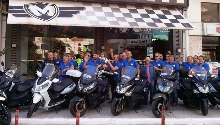 Στα Χανιά τα 30 scooters του 2ου SYM Road Trip (φωτο)