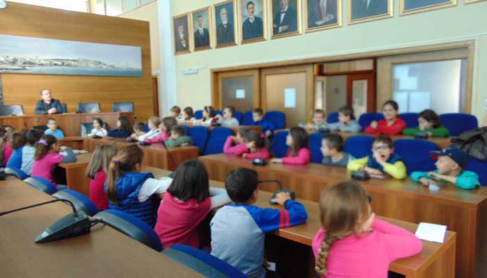 Επίσκεψη μικρών μαθητών στον Δήμαρχο Ρεθύμνου