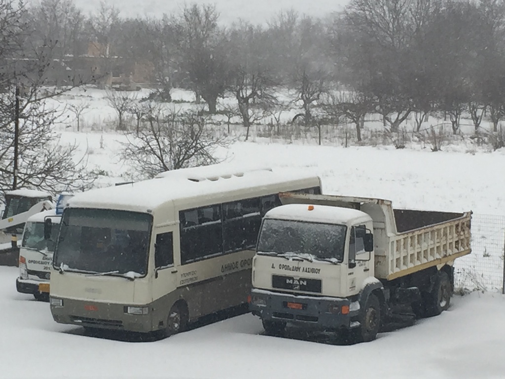 Σε 24ωρη επιφυλακή ο δήμος Οροπεδίου Λασιθίου για τον χιονιά