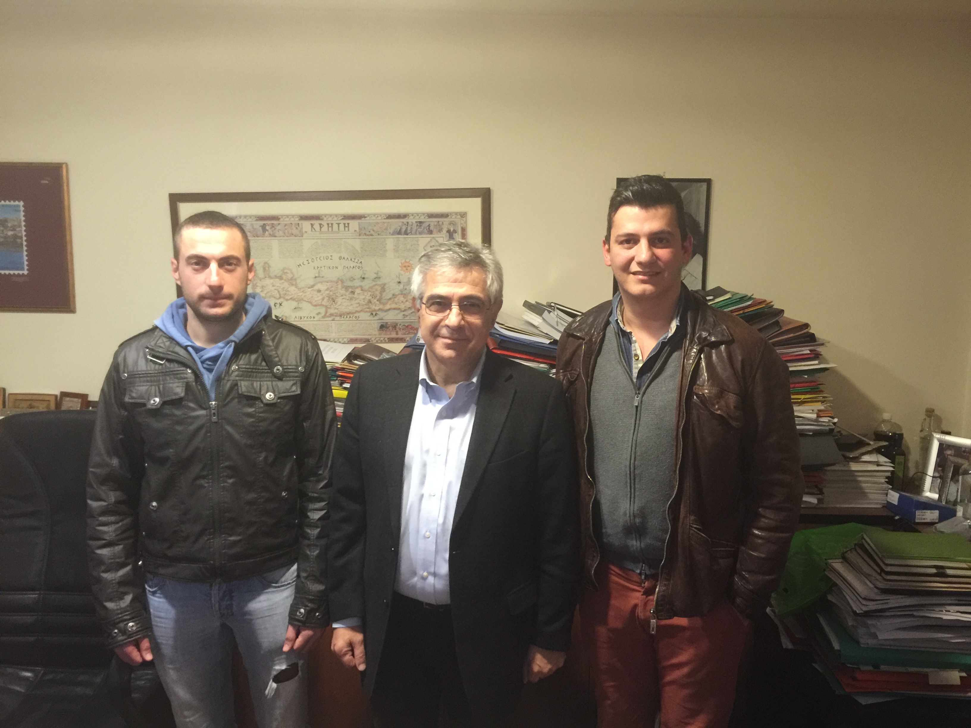 Με τον Καρχιμάκη συναντήθηκαν εκπρόσωποι της Ένωσης Αστ/κων Υπαλ. Λασιθίου