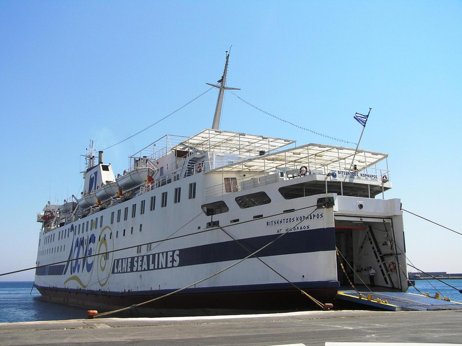 Πρόσκρουση του “Βιτσέντζος Κορνάρος” στο λιμάνι της Κισάμου