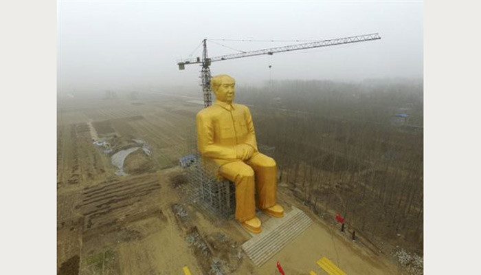 Στήνουν κολοσσιαίο άγαλμα του Μάο -Χρυσό, ύψους 36 μέτρων (εικόνα)
