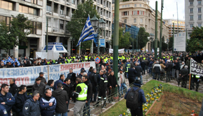 Δυναμικό παρόν των αστυνομικών της Κρήτης στην διαδήλωση στην Αθήνα