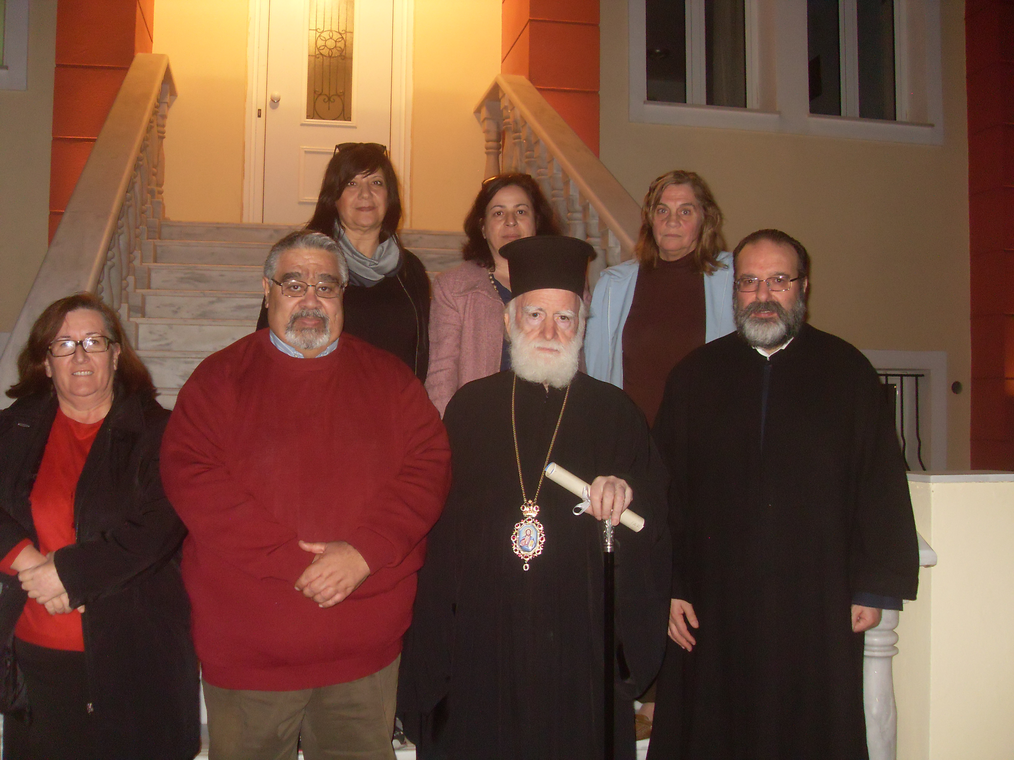 Eπίσκεψη του Αρχιεπισκόπου Κρήτης στον Πολιτιστικό Σύλλογο Αγ. Αικατερίνης