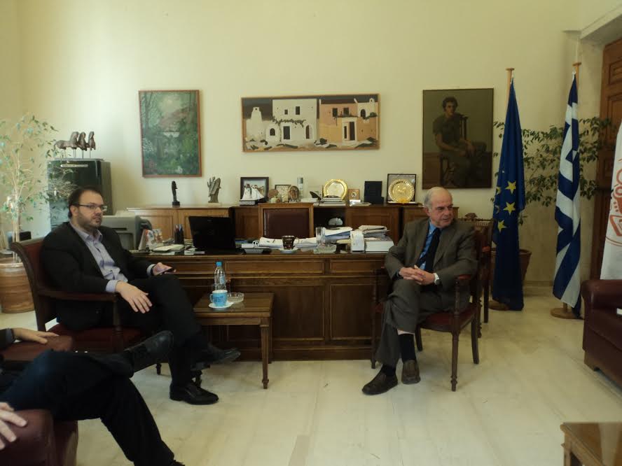 Με τον πρόεδρο της ΔΗΜΑΡ συναντήθηκε ο Δήμαρχος Ηρακλείου