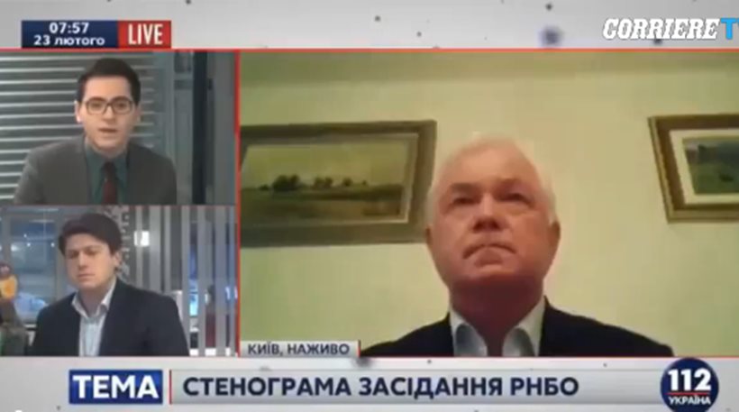 Ουκρανός αξιωματούχος εμφανίστηκε στην τηλεόραση με τα εσώρουχα