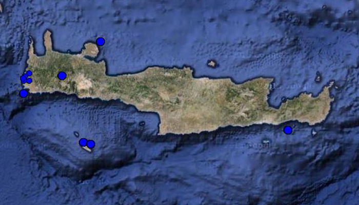 Μπαράζ σεισμικών δονήσεων στην Κρήτη