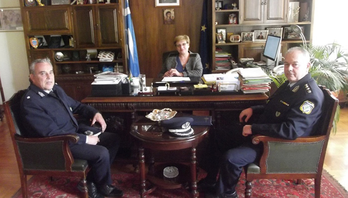 Η πρώτη συνάντηση της Μαρίας Λιονή με τον νέο Αστυνομικό Διευθυντή Ρεθύμνης