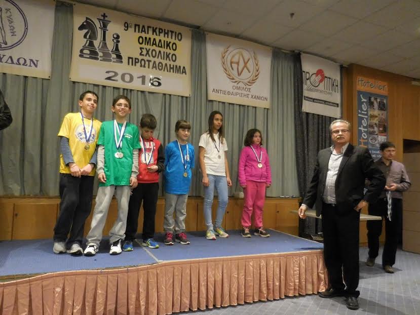 Ολοκληρώθηκε το 9ο παγκρήτιο σχολικό ομαδικό πρωτάθλημα σκάκι