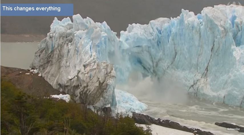 Εντυπωσιακή κατάρρευση τμήματος παγετώνα στην Αργεντινή