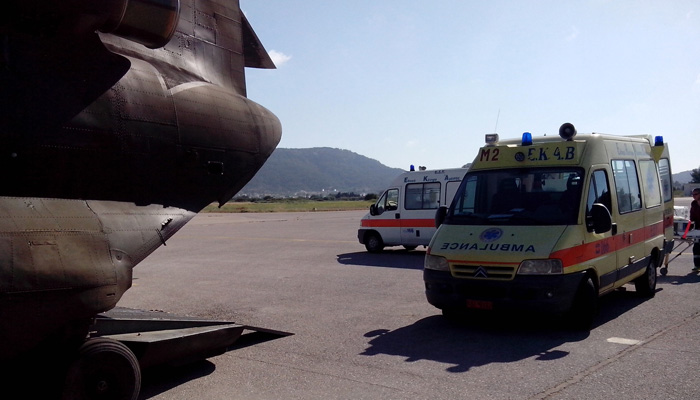 Αεροδιακομιδή 30χρονου στην Αθήνα μετά απο τροχαίο στο Ηράκλειο