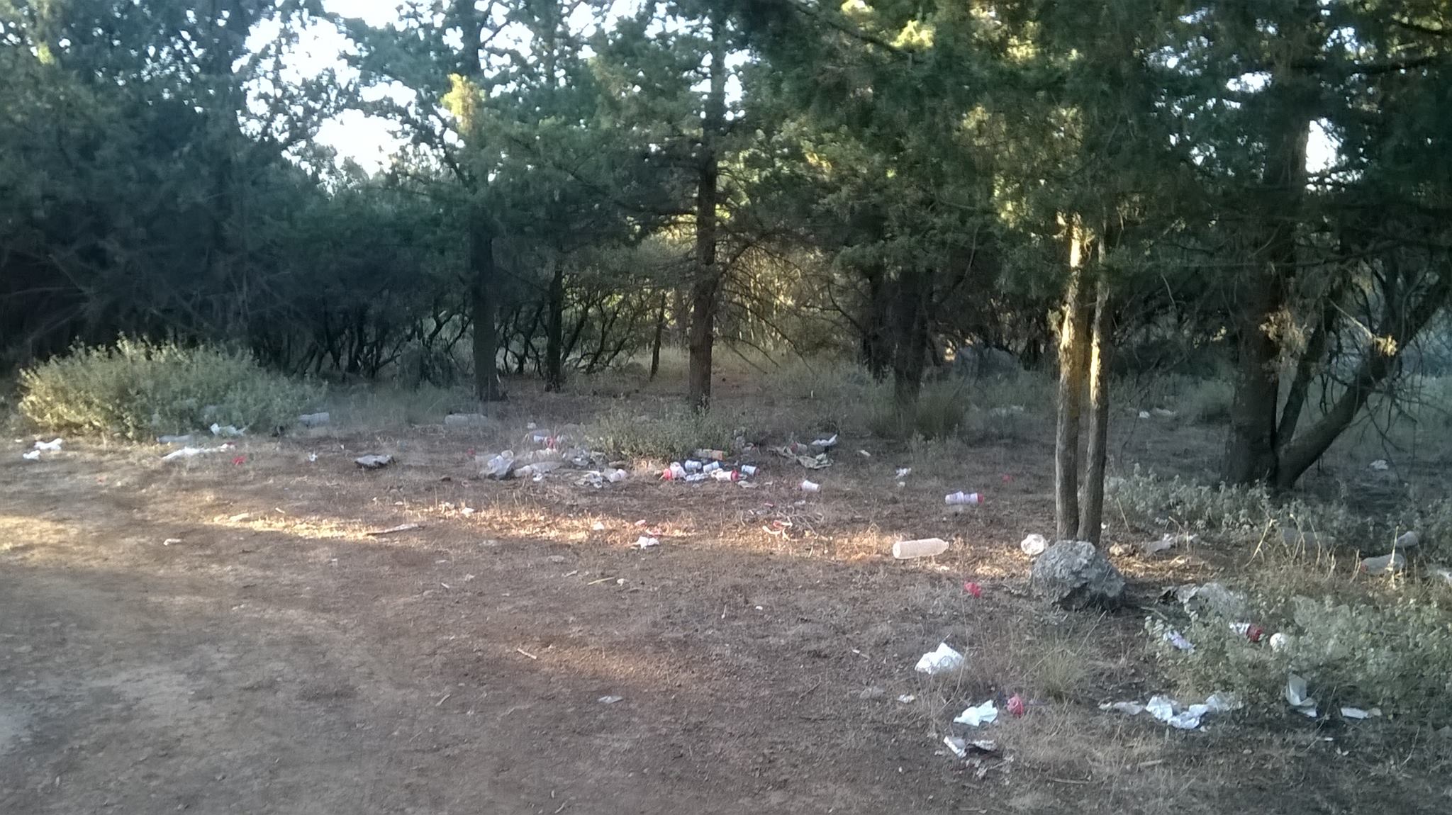 Ένας σκουπιδότοπος – ντροπή  μέσα στο δάσος του Γιούχτα (φωτο)