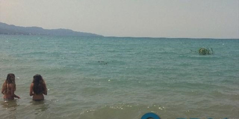 Νησάκι ξεφύτρωσε στην παραλία της Καλαμάτας από τη νεροποντή (φωτο)