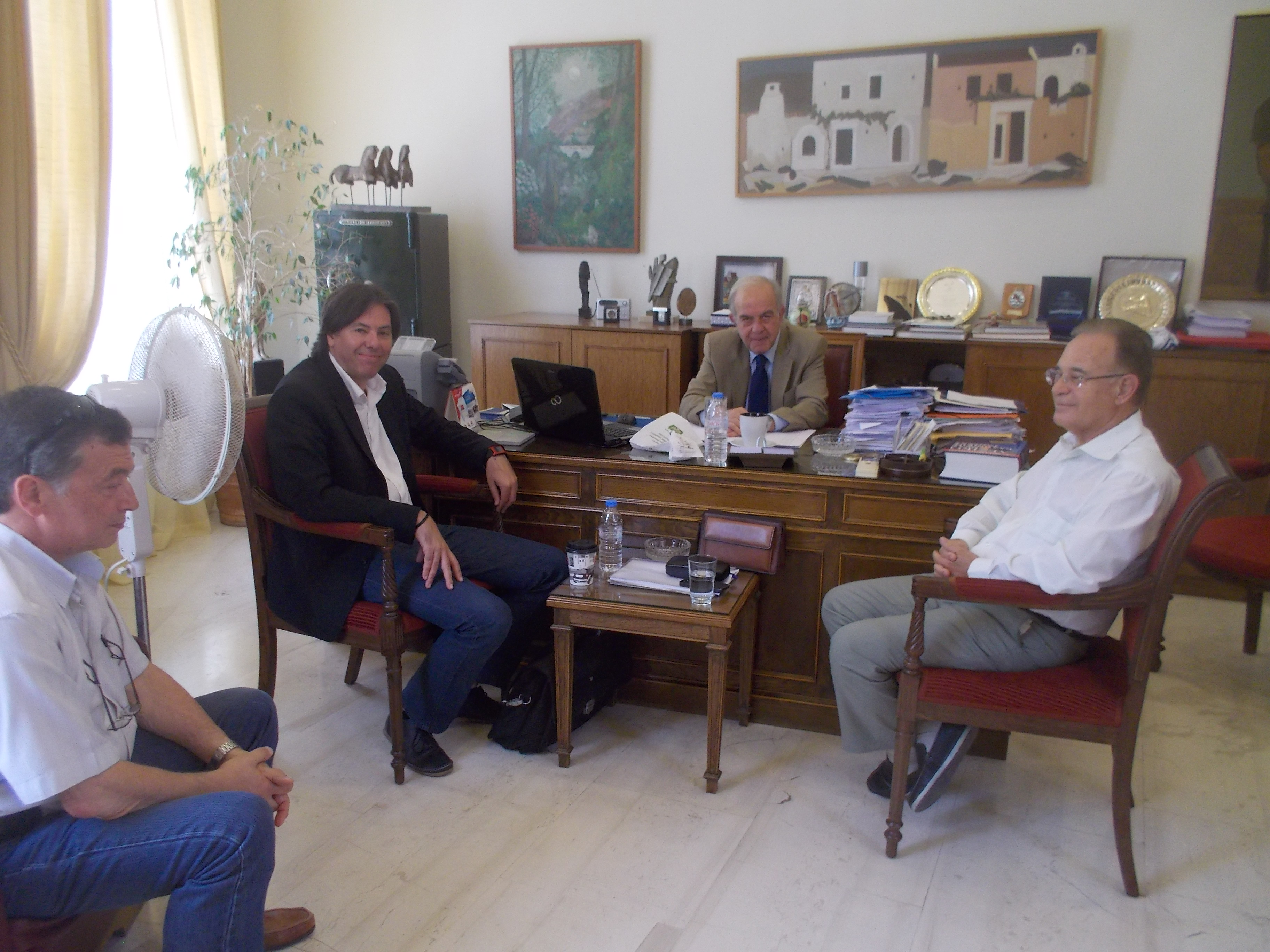 Συνάντηση του δημάρχου Ηρακλείου με τη νέα διοίκηση του ΟΑΚ