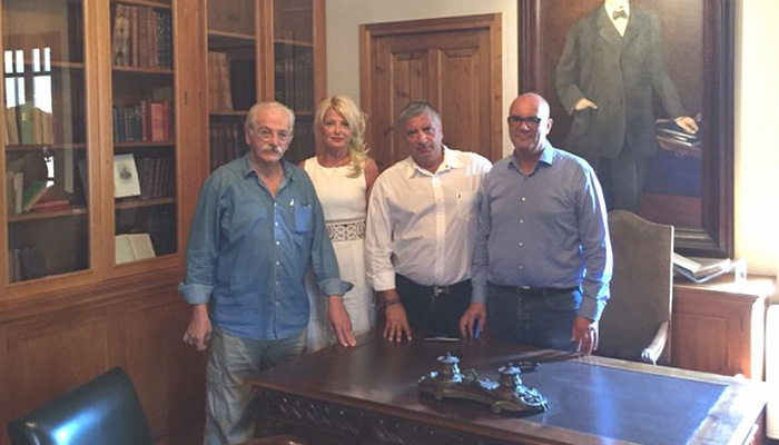 Επίσκεψη του Προέδρου της ΚΕΔΕ στο σπίτι του Ελ. Βενιζέλου στα Χανιά