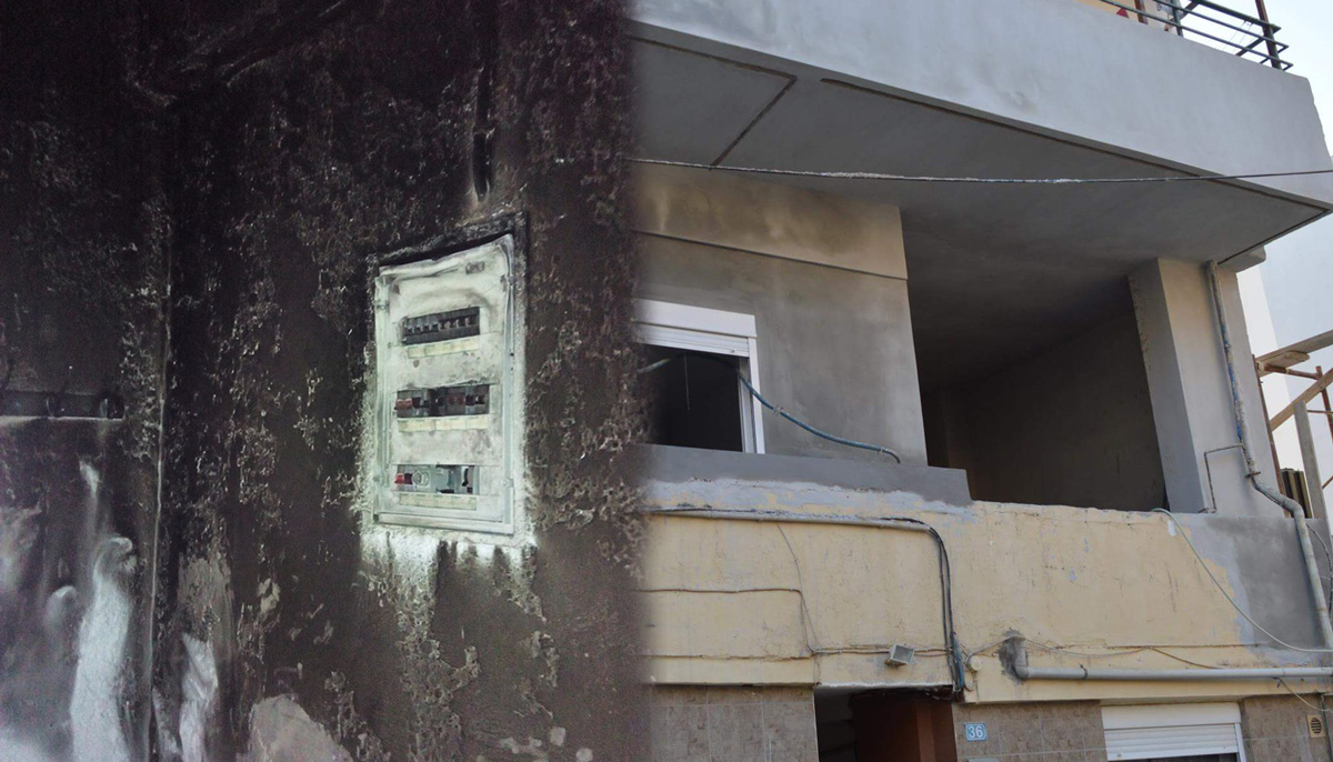 Ξαναφτιάχνουν το καμένο σπίτι της οικογένειας με τα 4 ανήλικα στο Ηράκλειο