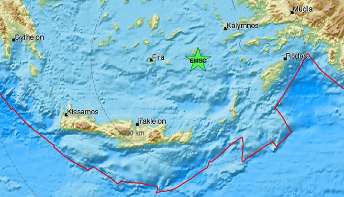 Σεισμός 4,2 Ρίχτερ έγινε αισθητός στα Δωδεκάνησα