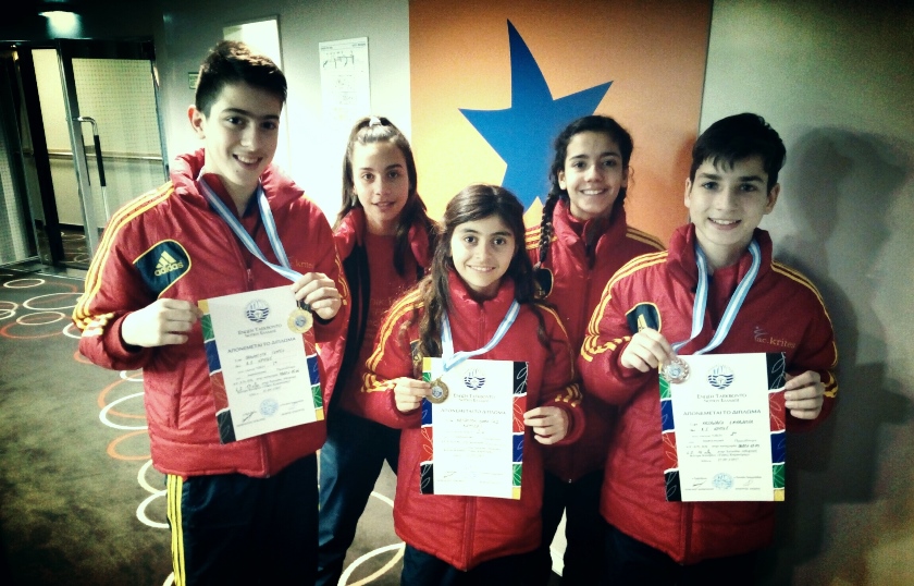 Α.Σ. Κρήτες: Τρία μετάλλια στο διασυλλογικό πρωτάθλημα
