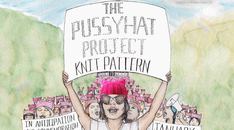 #Pussyhat: Xιλιάδες «ροζ σκουφάκια με αυτιά γάτας» εναντίον του Τραμπ