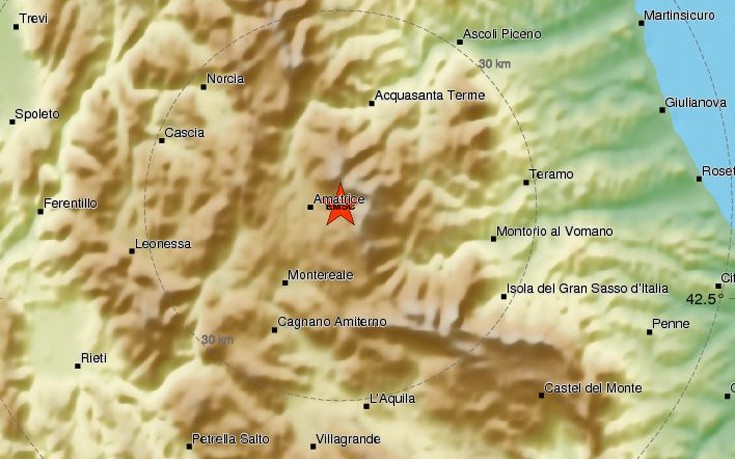 Δεύτερος σεισμός 5,7 Ρίχτερ μέσα σε λίγα λεπτά στην Ιταλία