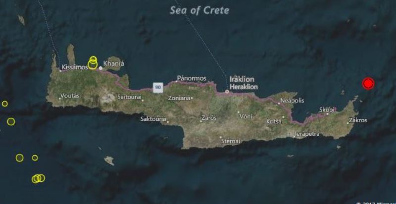 Σεισμός στο Λασίθι – Έγινε αισθητός σε όλη την Κρήτη
