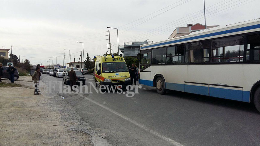 Νεκρός o άνδρας που παρασύρθηκε από λεωφορείο στο Ηράκλειο (φωτό)