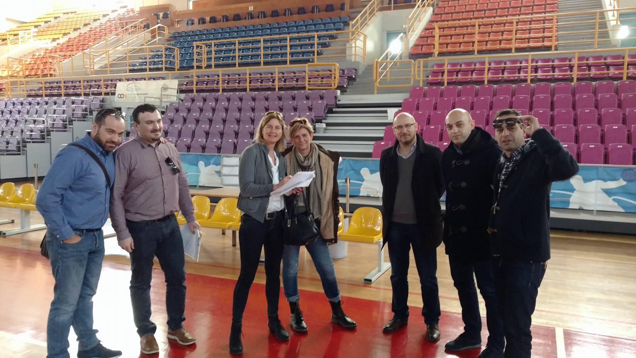 Επίσκεψη FIBA Europe και ΕΟΚ στο Νέο Κλειστό Ηρακλείου