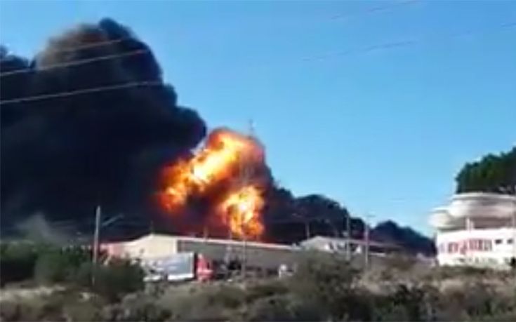 Μεγάλη έκρηξη σε εργοστάσιο χημικών στη Βαλένθια