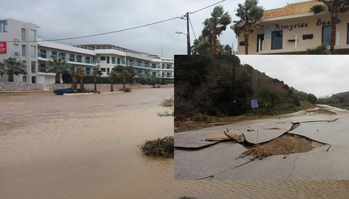 Στη Βουλή οι καταστροφές απο πλημμύρες στα Χανιά – Τι είπε ο Σκουρλέτης