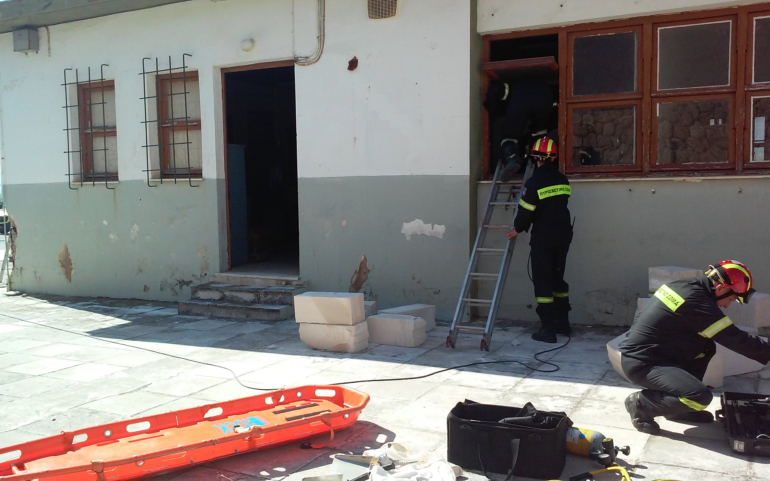 Άσκηση της Πυροσβεστικής σε συνεργασία με τον ναύσταθμο Κρήτης