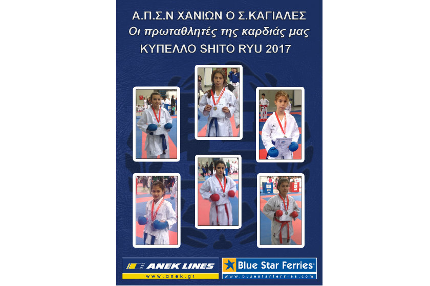 Διακρίσεις Χανιωτών αθλητών στο “Shito ryu karate 2017”