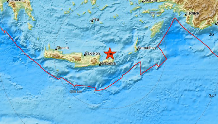 Σεισμός 3,4 Ρίχτερ κοντά στην Σητεία