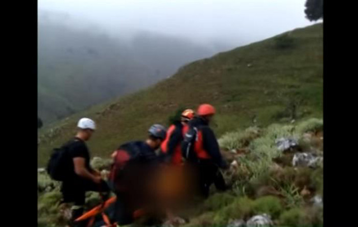 Βίντεο-ντοκουμέντο από την ανάσυρση της 40χρονης ορειβάτισσας