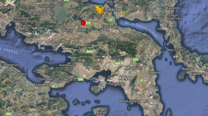 Σεισμός στη Θήβα – Έγινε αισθητός στην Αθήνα