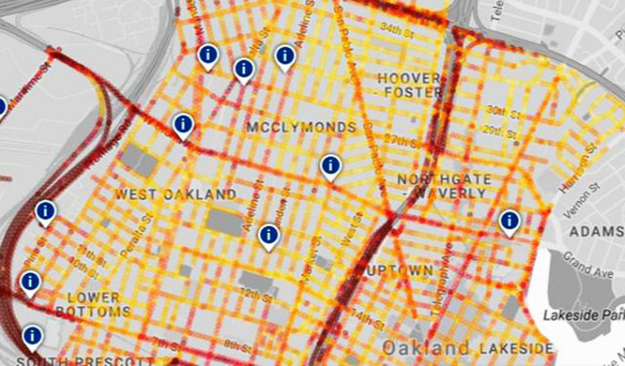 Χάρτης της Google δείχνει την ατμοσφαιρική ρύπανση στις γειτονιές!
