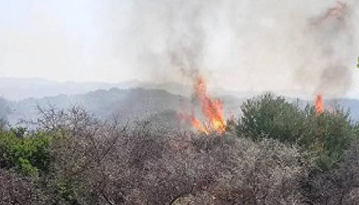 Υπο έλεγχο πυρκαγιά κοντά στην Μονή Αγκαράθου