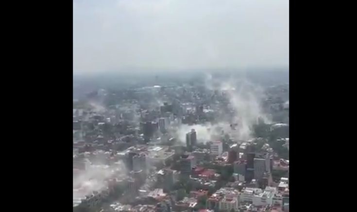 Τα πρώτα βίντεο από τον ισχυρό σεισμό στο Μεξικό
