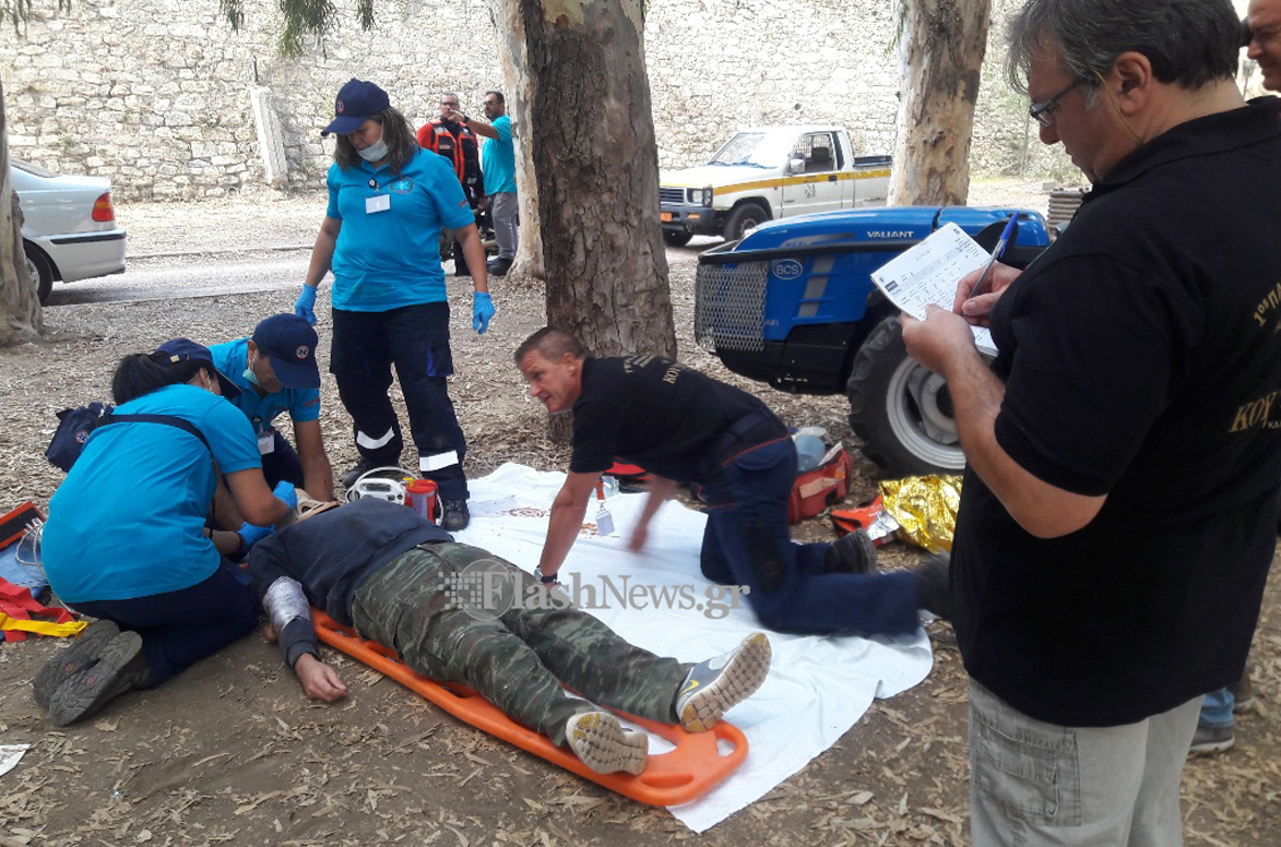Άσκηση: Στους δρόμους ασθενοφόρα γιατροί διασώστες για 6 σοβαρά περιστατικά