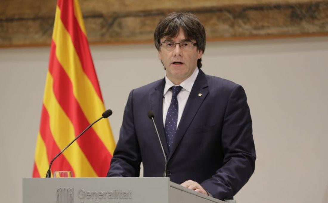 Ο Πουτζντεμόν καλεί σε «δημοκρατική αντίσταση» τους Καταλανούς