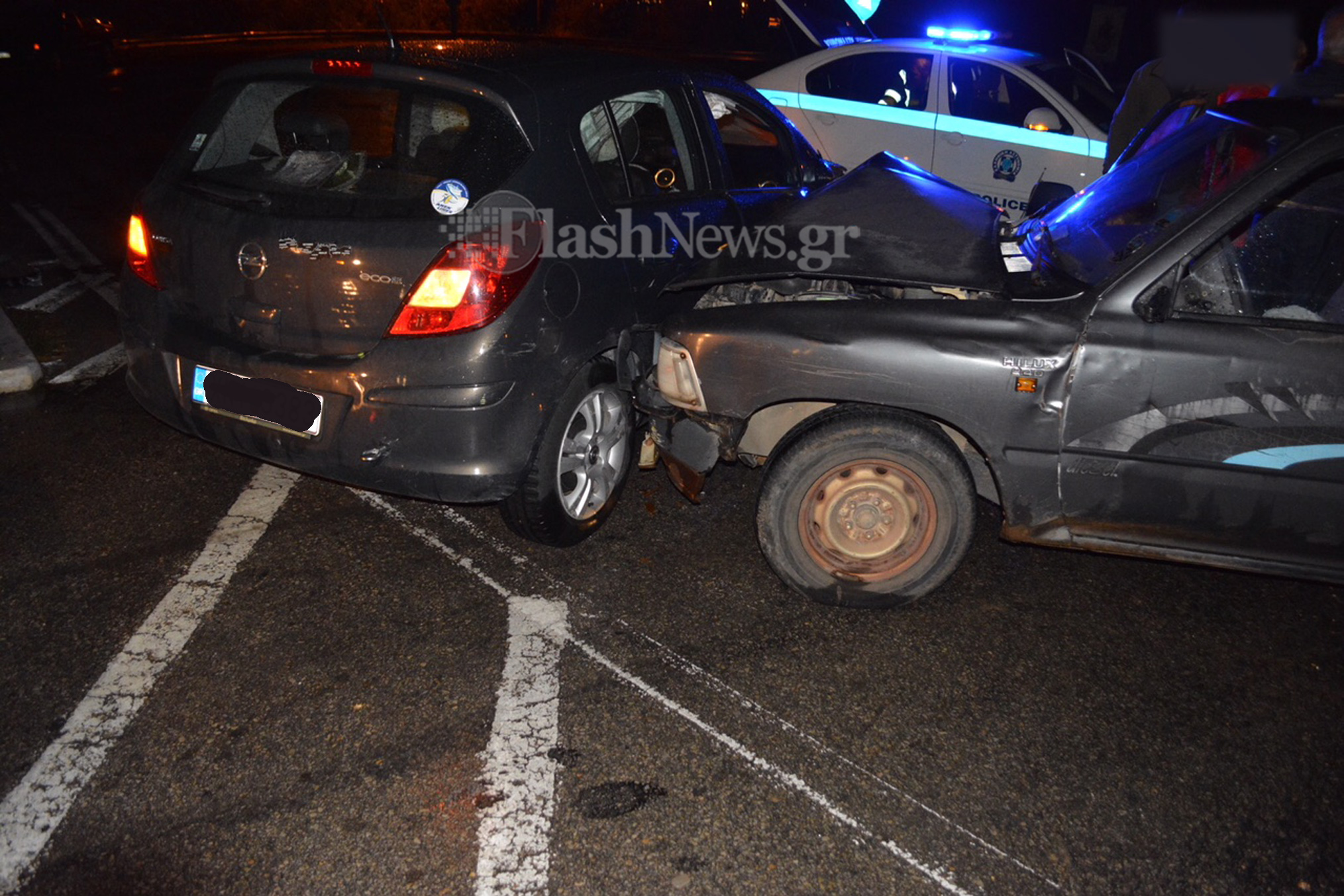 Τροχαίο ατύχημα στην εθνική οδό στο Καλάμι Χανίων